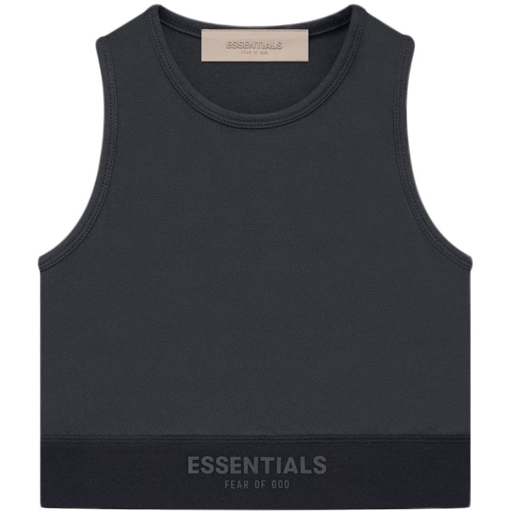 Fear of God Essentials Sport Tank in Off Black